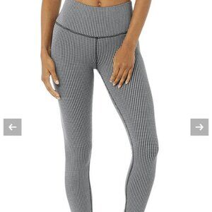 Alo High-Waist Micro Houndstooth Leggings Sz S